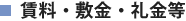 賃料・敷金・礼金